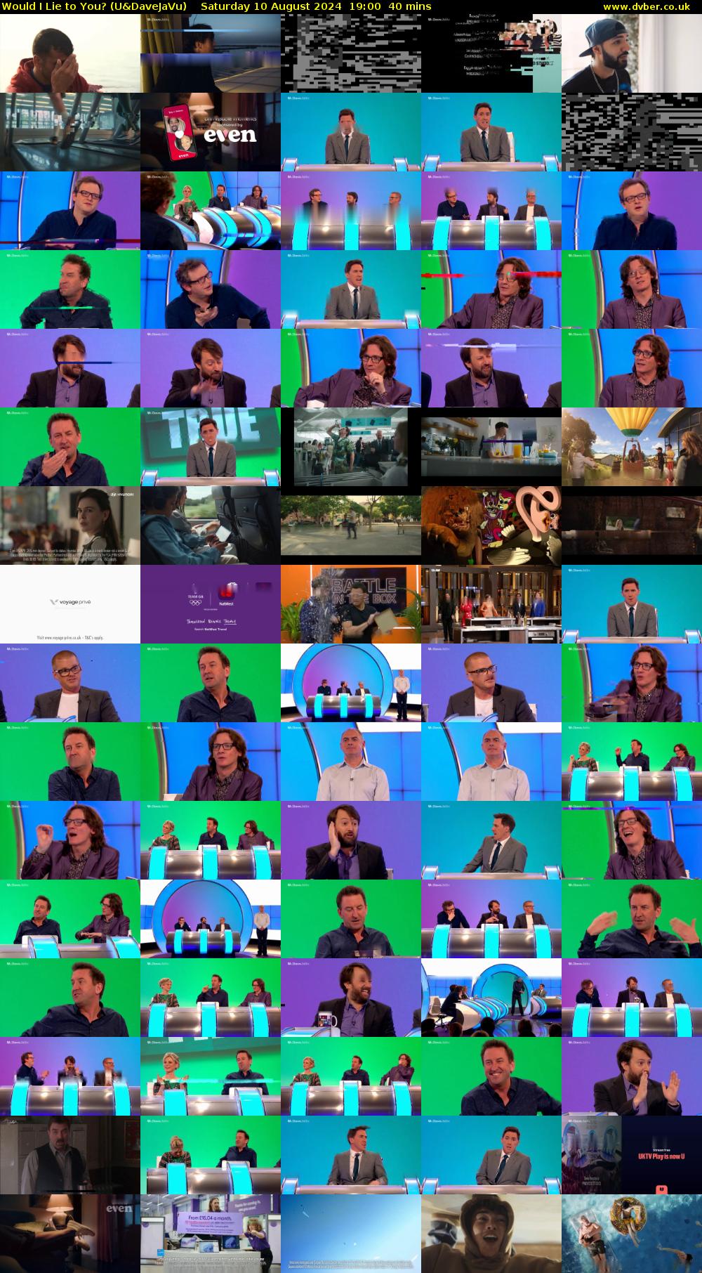Would I Lie to You? (U&DaveJaVu) Saturday 10 August 2024 19:00 - 19:40