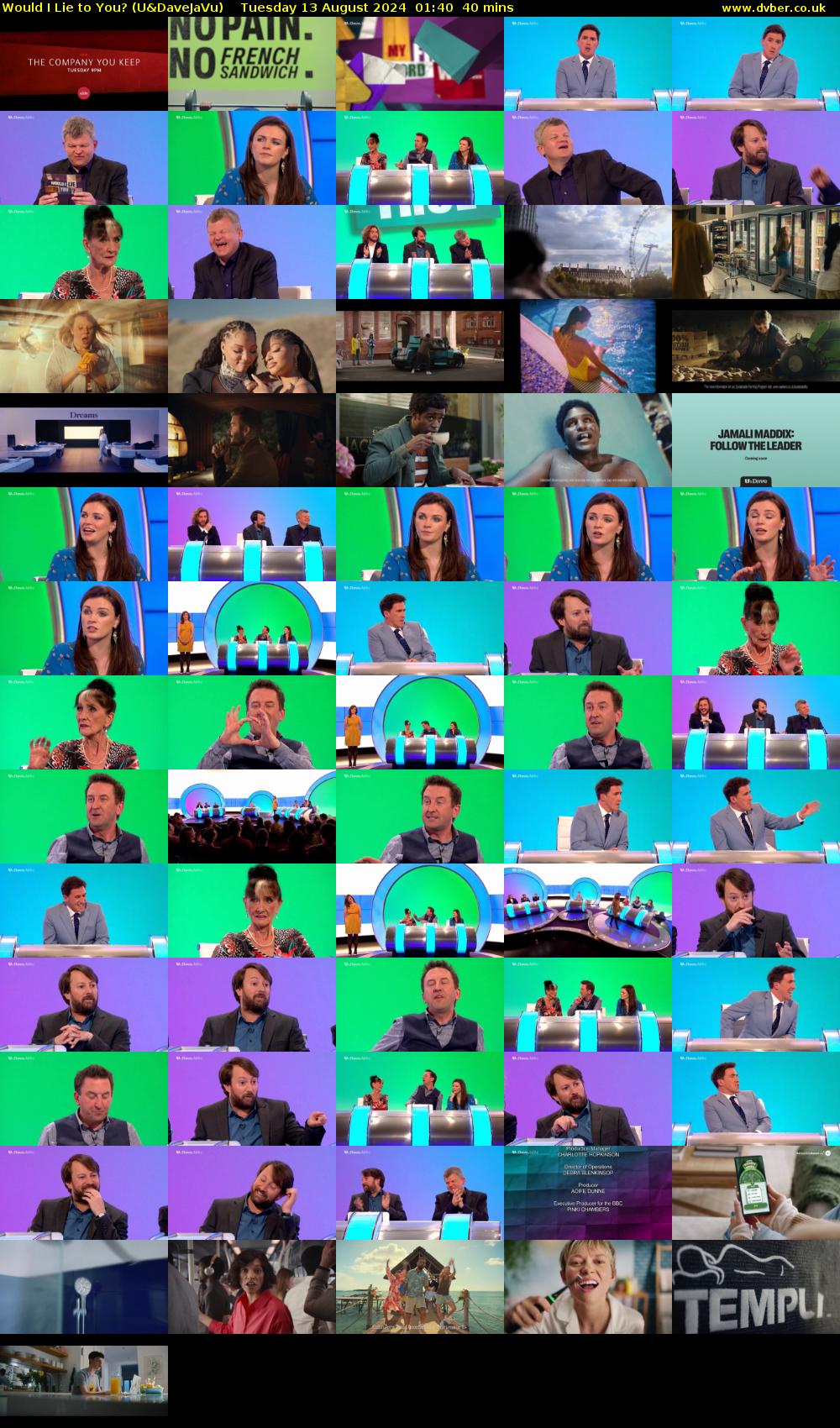 Would I Lie to You? (U&DaveJaVu) Tuesday 13 August 2024 01:40 - 02:20