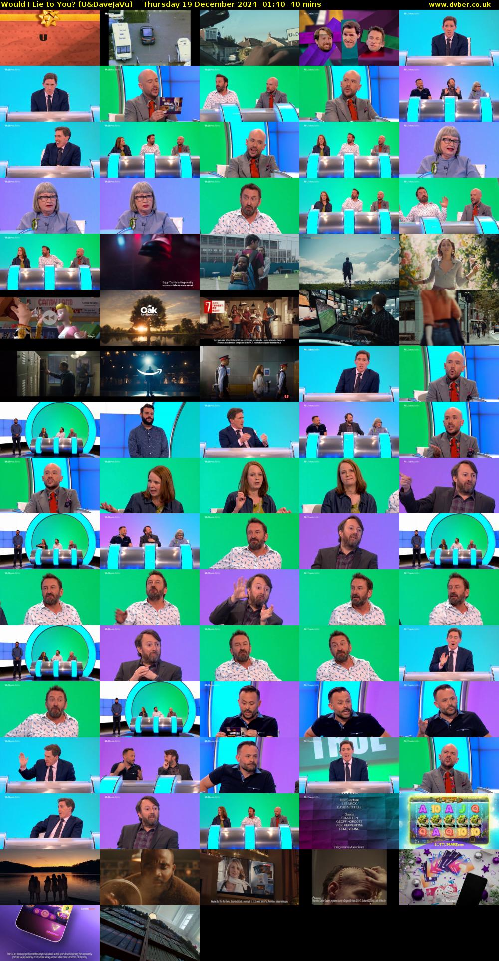 Would I Lie to You? (U&DaveJaVu) Thursday 19 December 2024 01:40 - 02:20