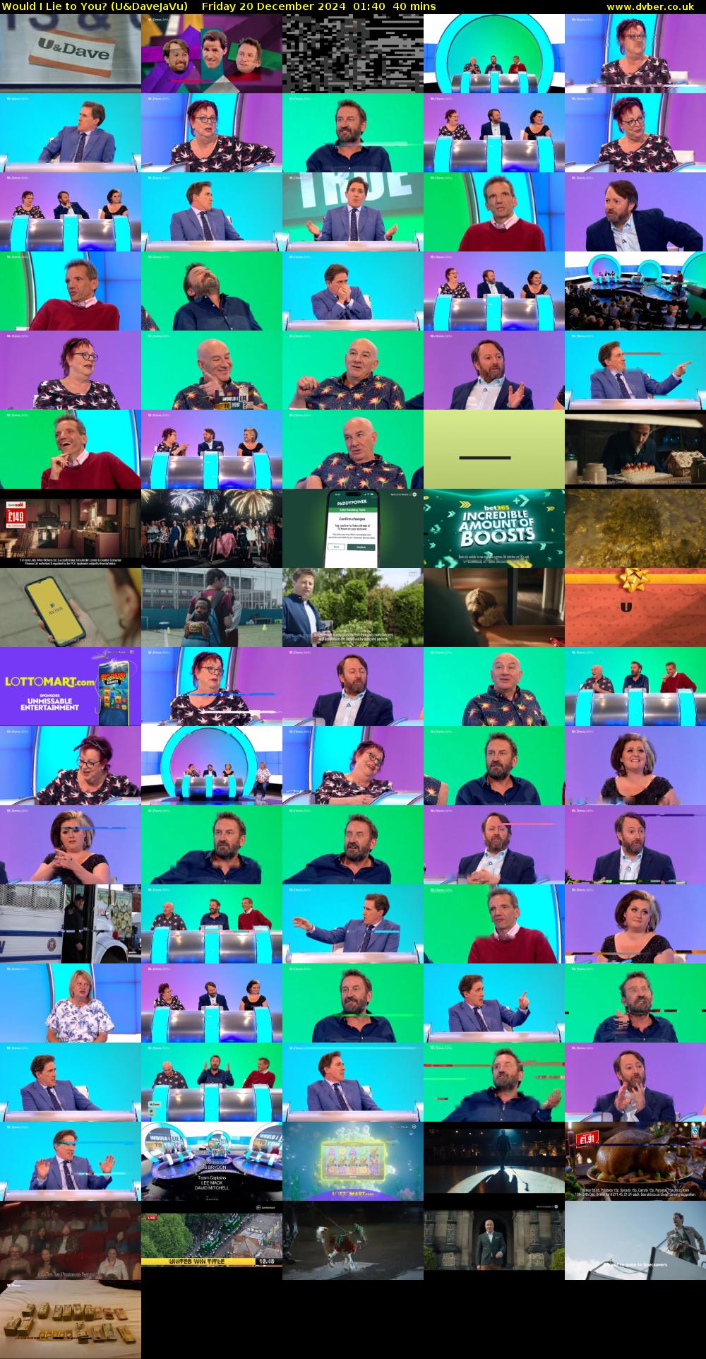 Would I Lie to You? (U&DaveJaVu) Friday 20 December 2024 01:40 - 02:20