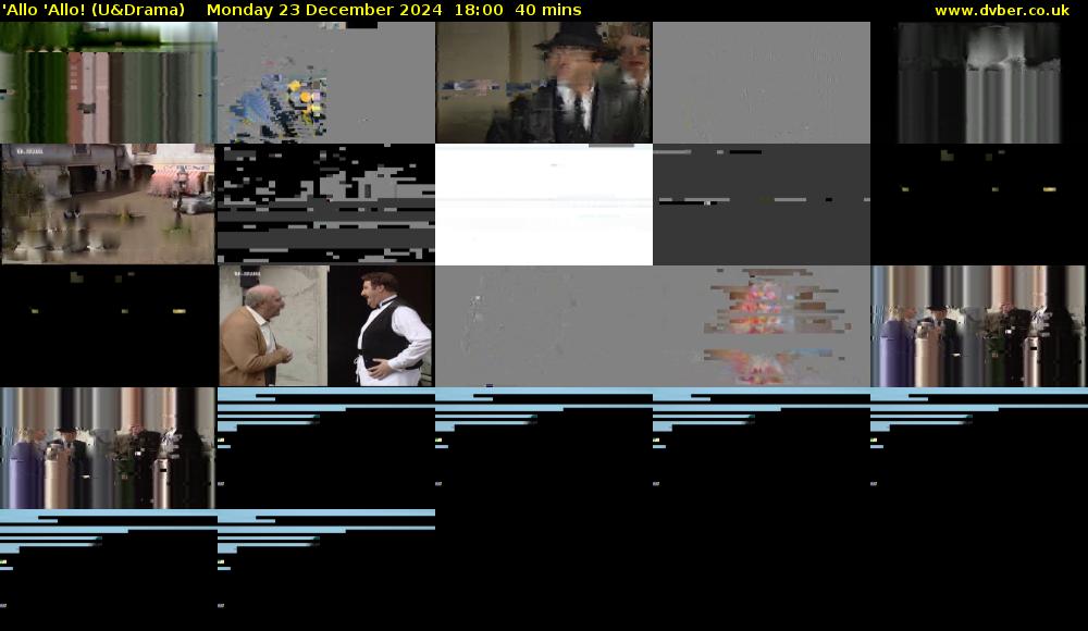 'Allo 'Allo! (U&Drama) Monday 23 December 2024 18:00 - 18:40