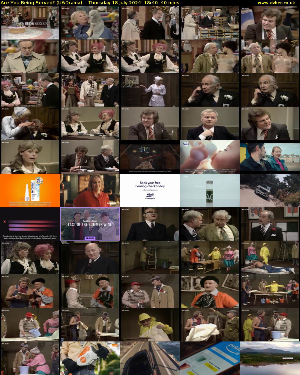 Are You Being Served? (U&Drama) Thursday 18 July 2024 18:40 - 19:20