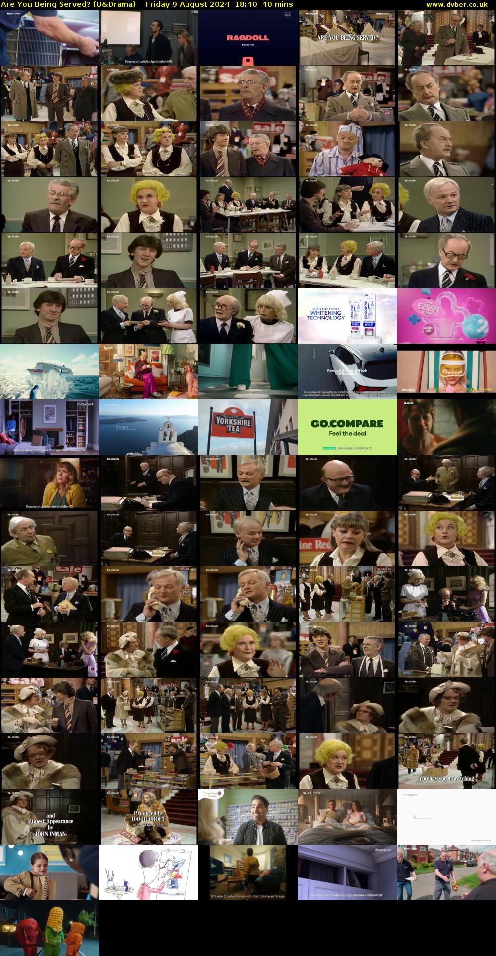 Are You Being Served? (U&Drama) Friday 9 August 2024 18:40 - 19:20