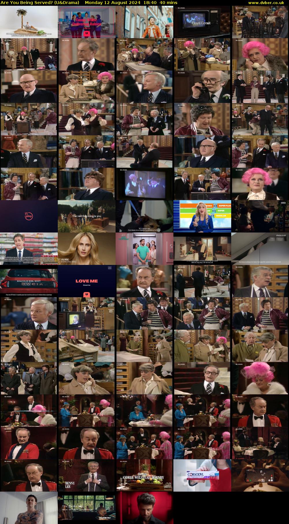 Are You Being Served? (U&Drama) Monday 12 August 2024 18:40 - 19:20