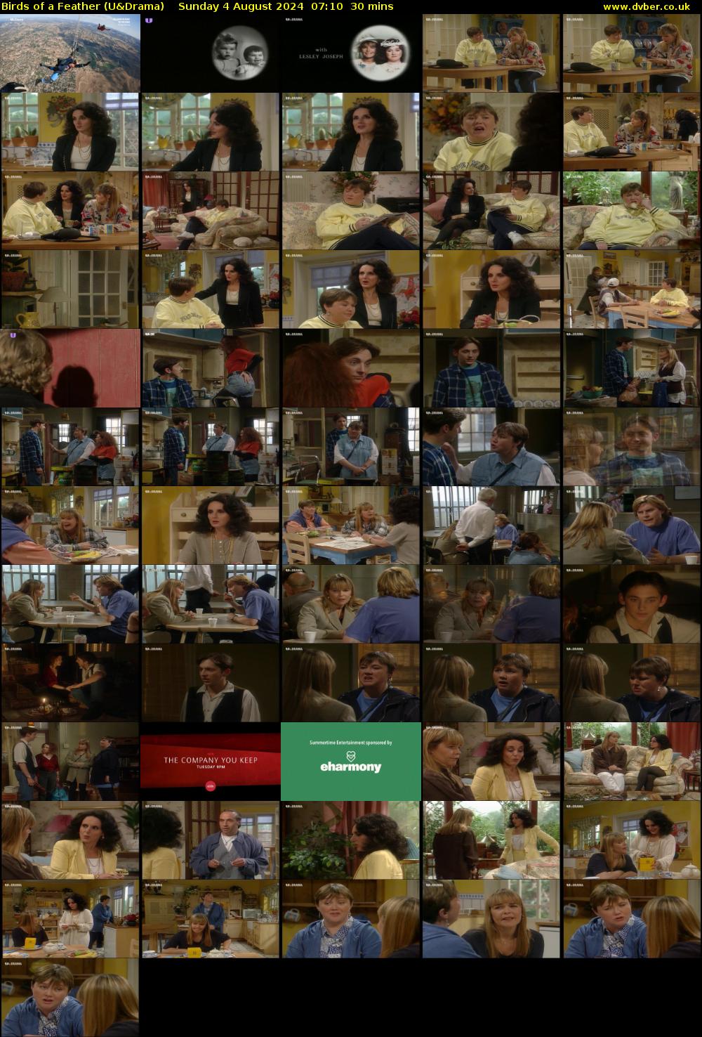 Birds of a Feather (U&Drama) Sunday 4 August 2024 07:10 - 07:40