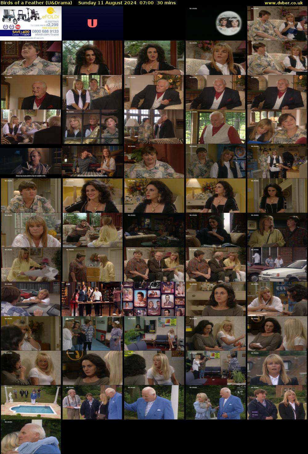 Birds of a Feather (U&Drama) Sunday 11 August 2024 07:00 - 07:30