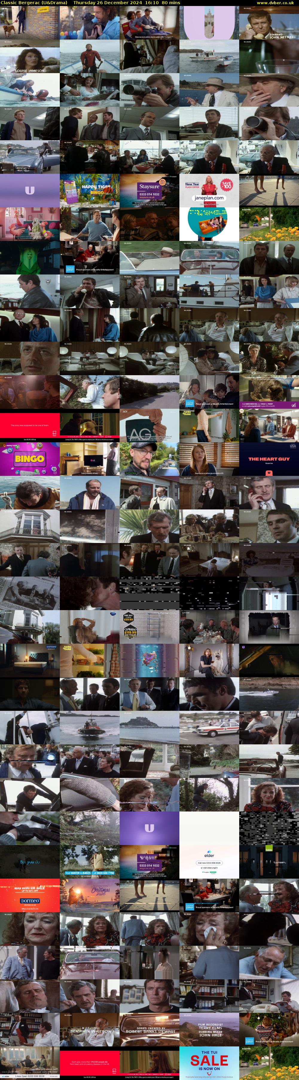 Classic Bergerac (U&Drama) Thursday 26 December 2024 16:10 - 17:30