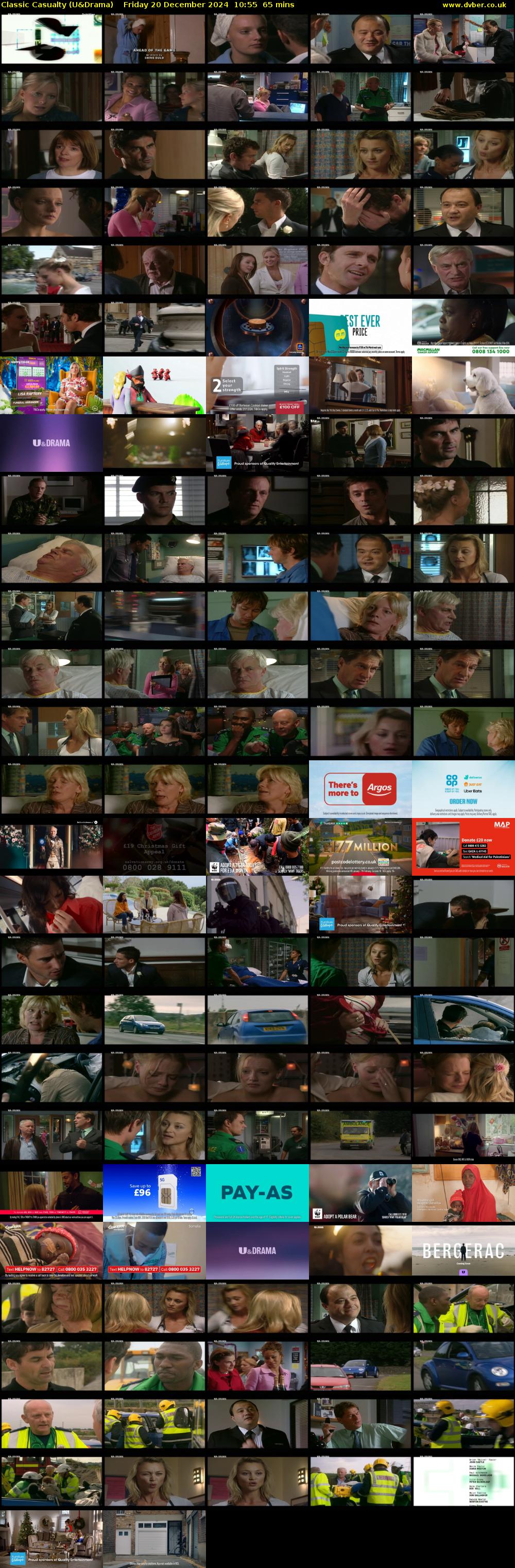 Classic Casualty (U&Drama) Friday 20 December 2024 10:55 - 12:00