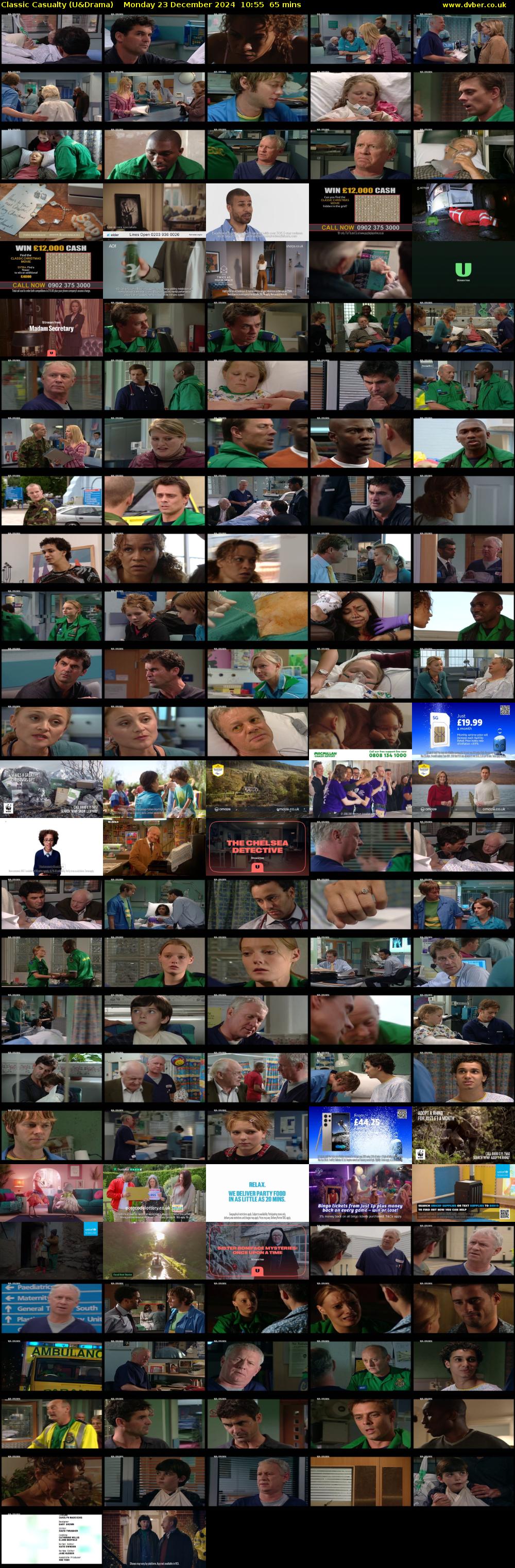 Classic Casualty (U&Drama) Monday 23 December 2024 10:55 - 12:00
