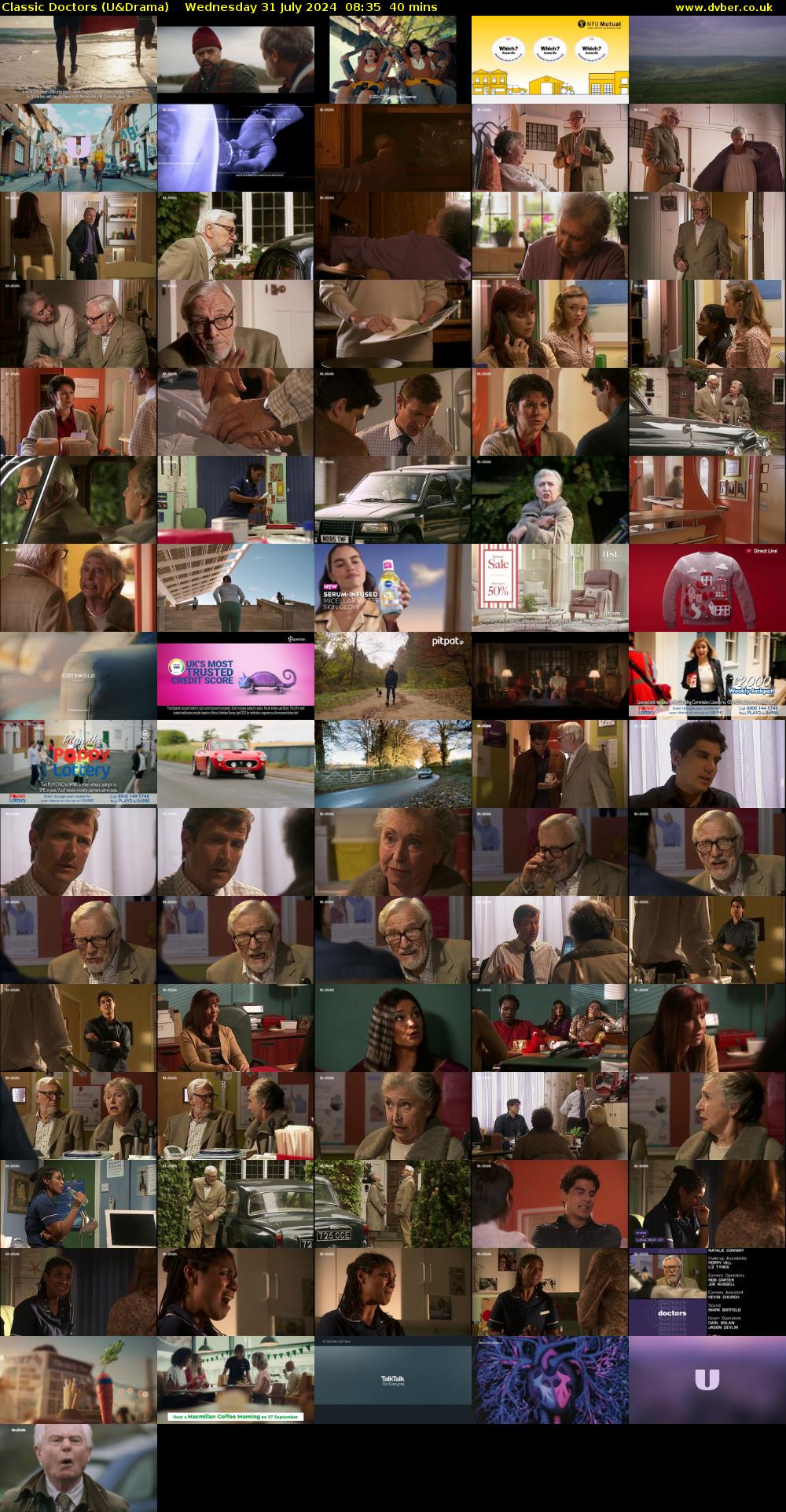 Classic Doctors (U&Drama) Wednesday 31 July 2024 08:35 - 09:15