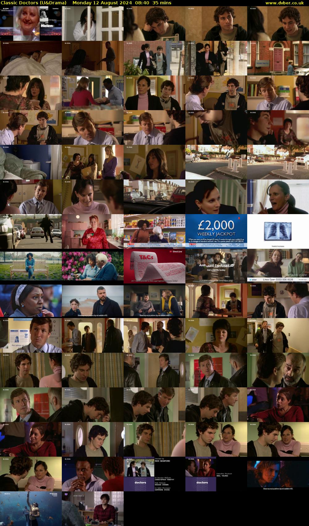 Classic Doctors (U&Drama) Monday 12 August 2024 08:40 - 09:15