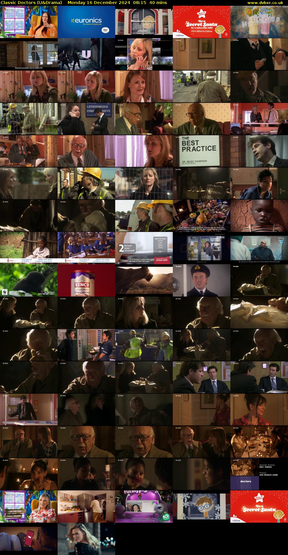 Classic Doctors (U&Drama) Monday 16 December 2024 08:15 - 08:55