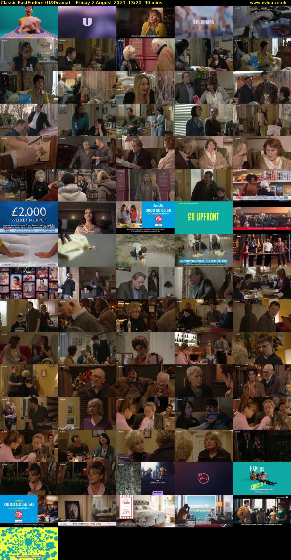 Classic EastEnders (U&Drama) Friday 2 August 2024 13:20 - 14:00