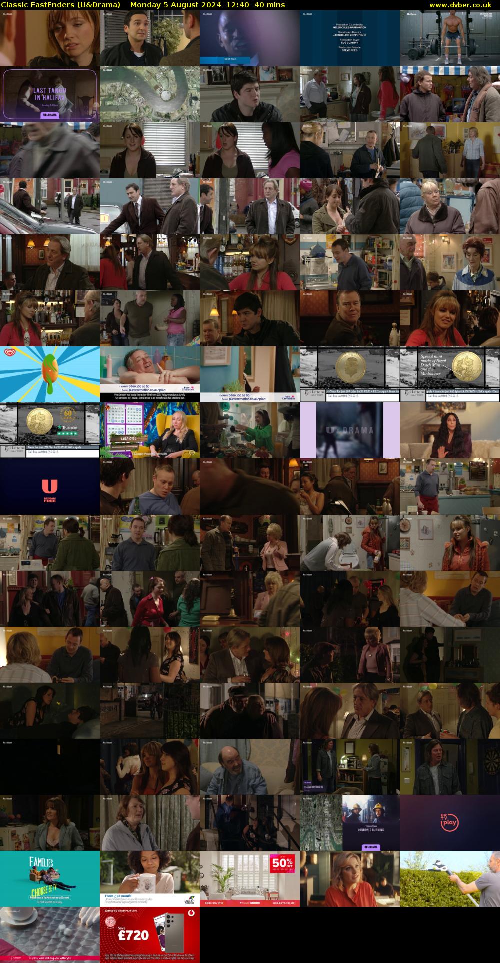 Classic EastEnders (U&Drama) Monday 5 August 2024 12:40 - 13:20