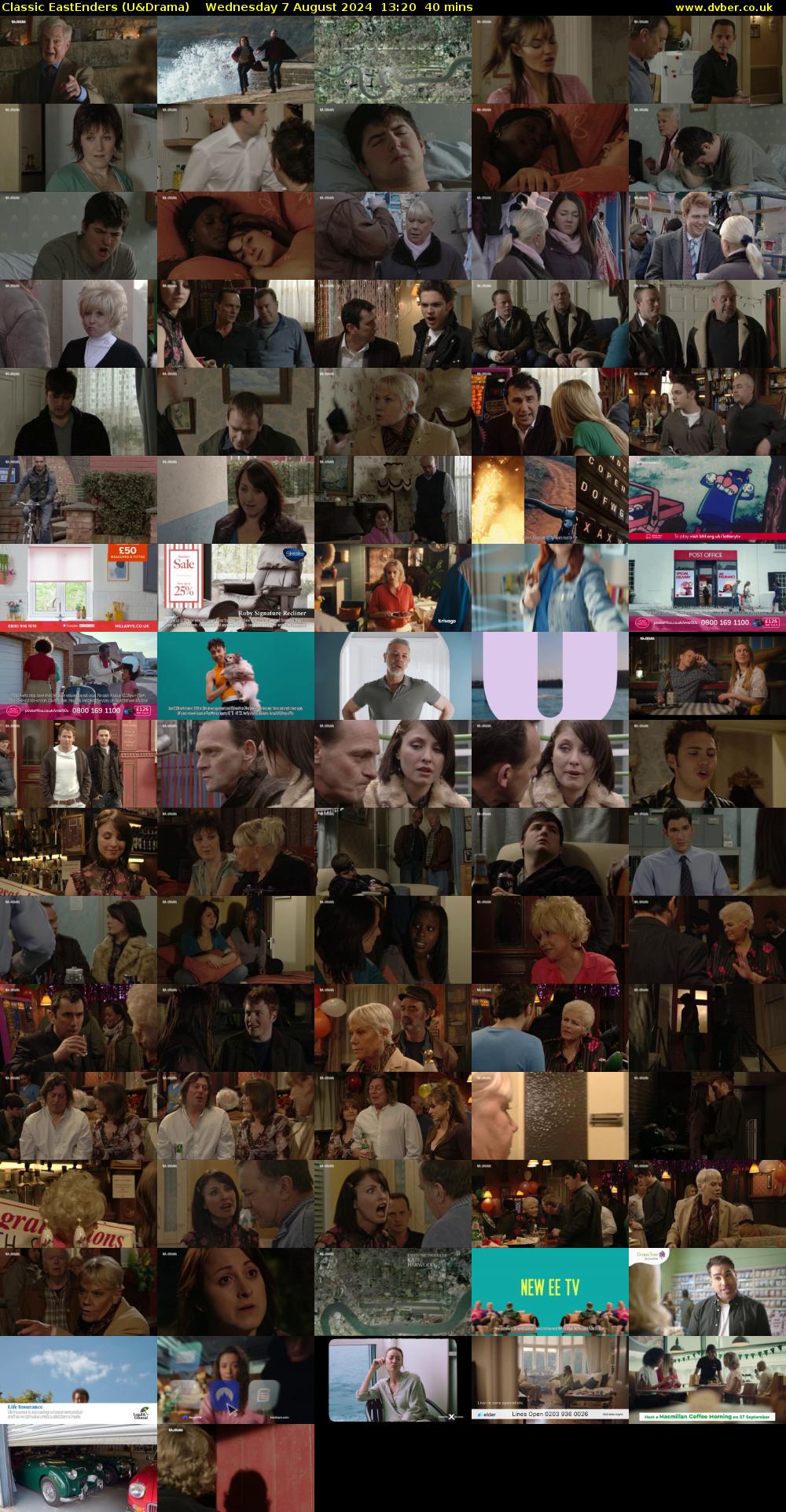 Classic EastEnders (U&Drama) Wednesday 7 August 2024 13:20 - 14:00