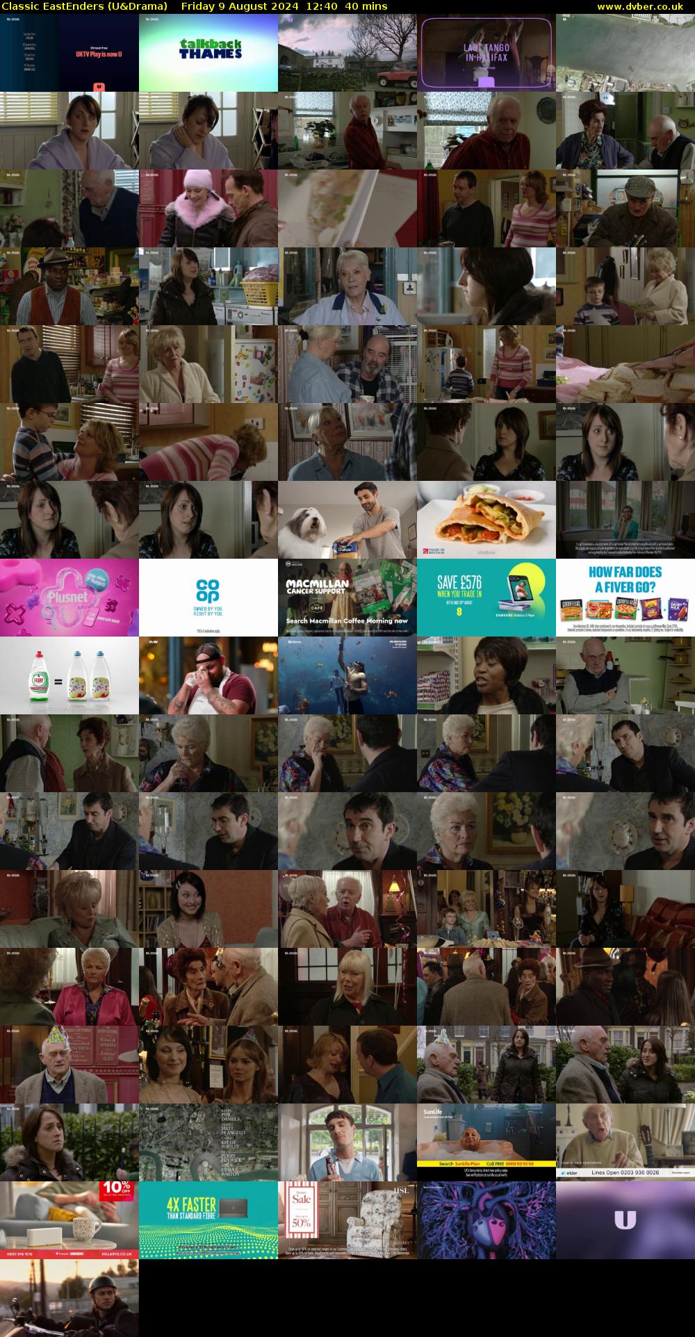 Classic EastEnders (U&Drama) Friday 9 August 2024 12:40 - 13:20