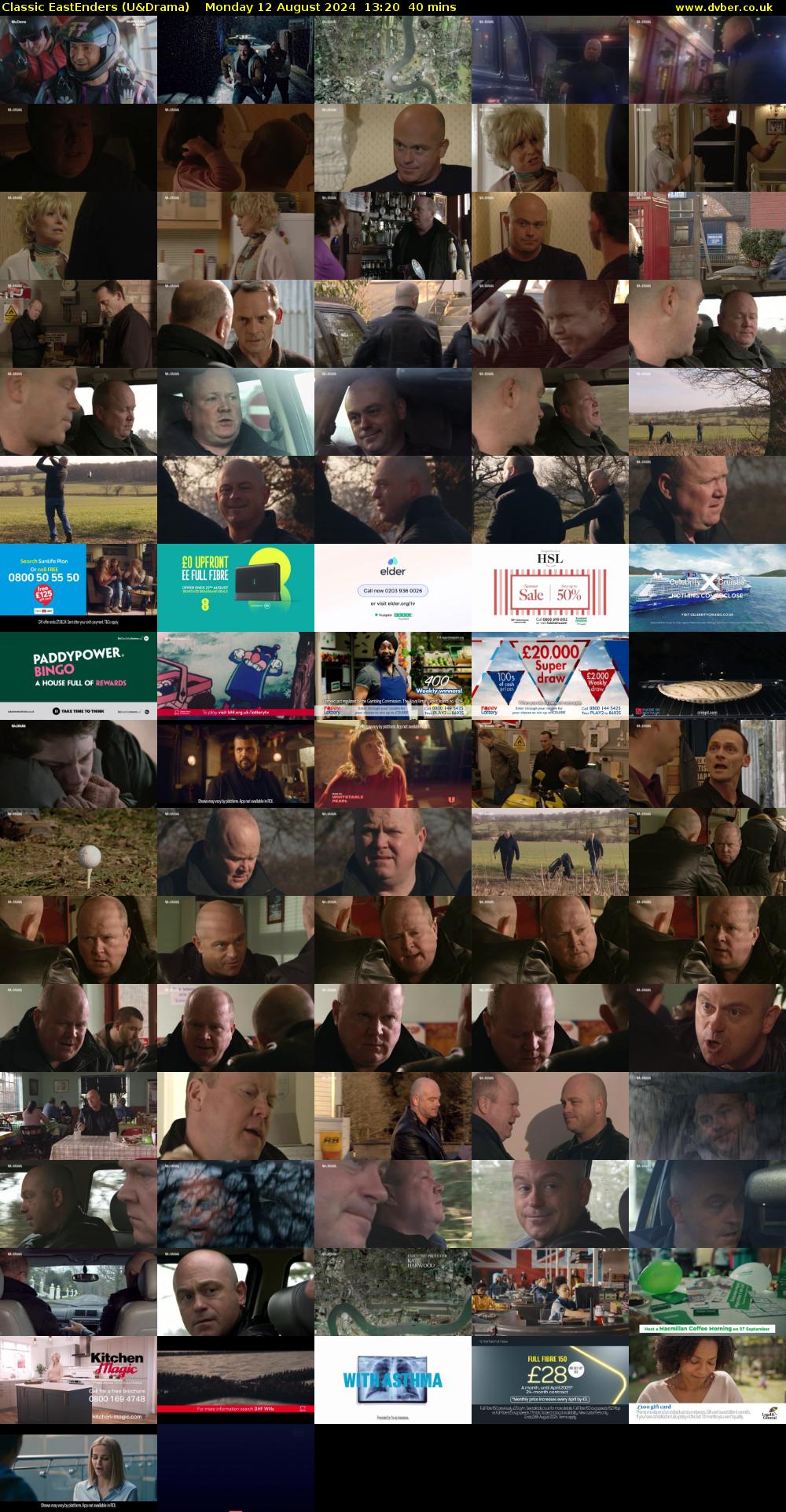 Classic EastEnders (U&Drama) Monday 12 August 2024 13:20 - 14:00