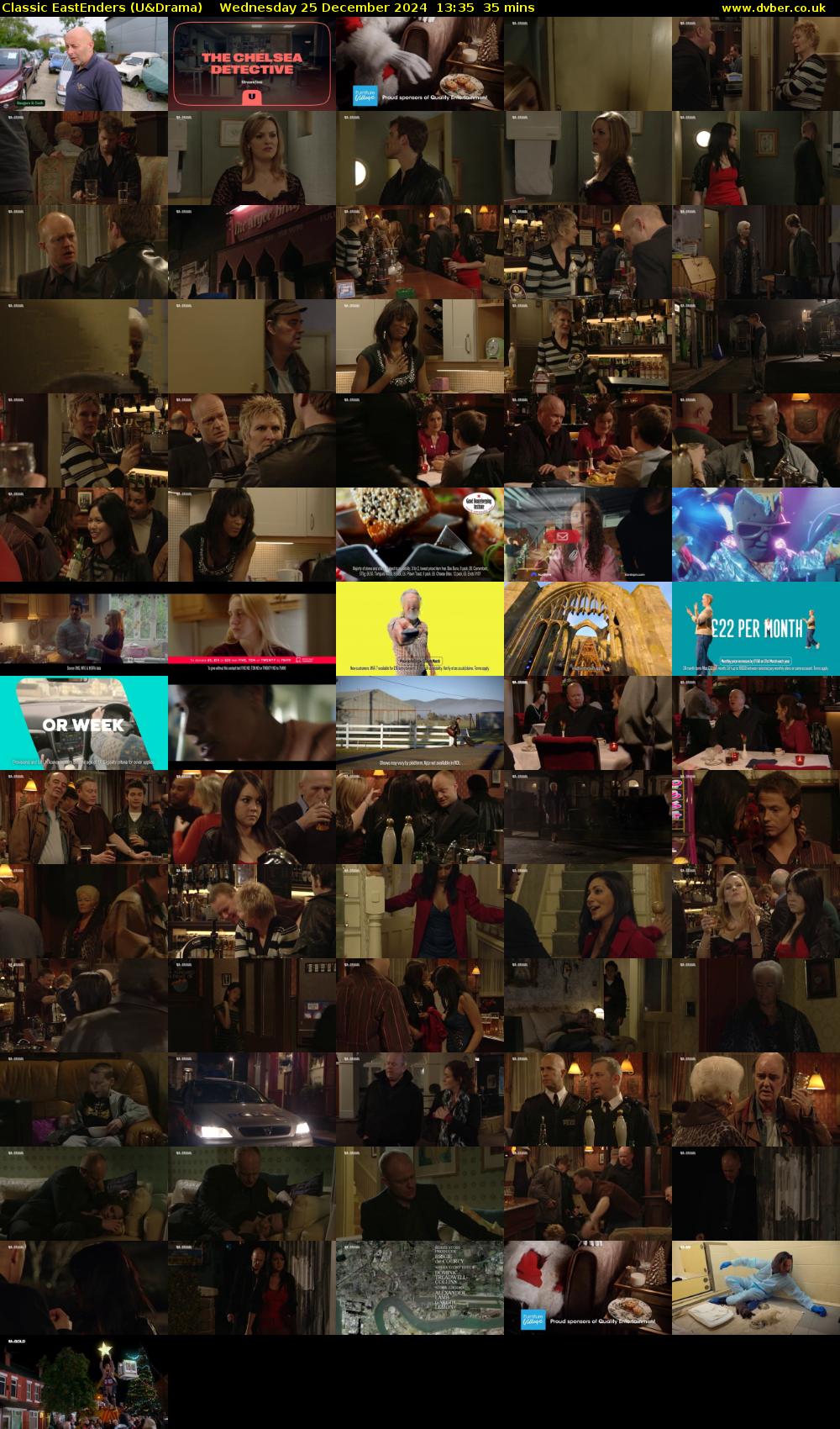 Classic EastEnders (U&Drama) Wednesday 25 December 2024 13:35 - 14:10