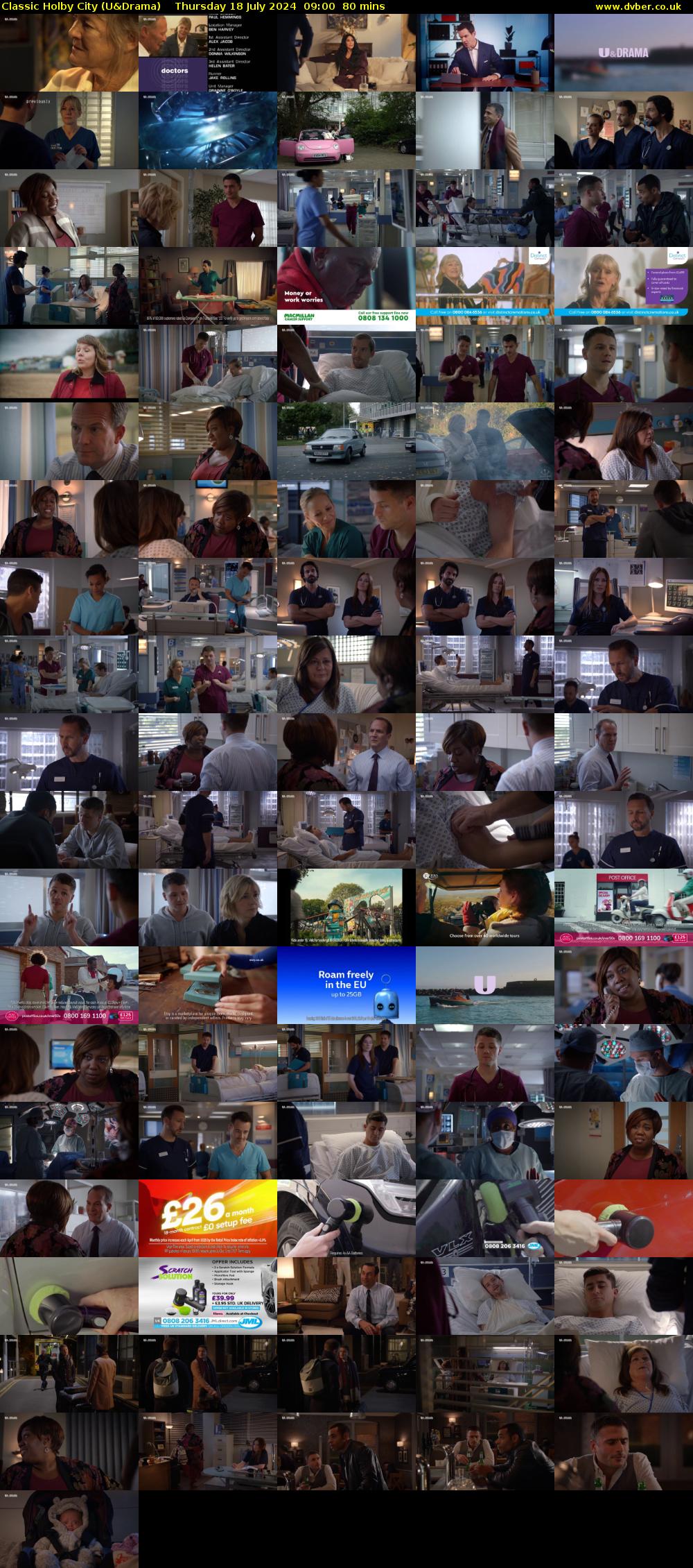 Classic Holby City (U&Drama) Thursday 18 July 2024 09:00 - 10:20