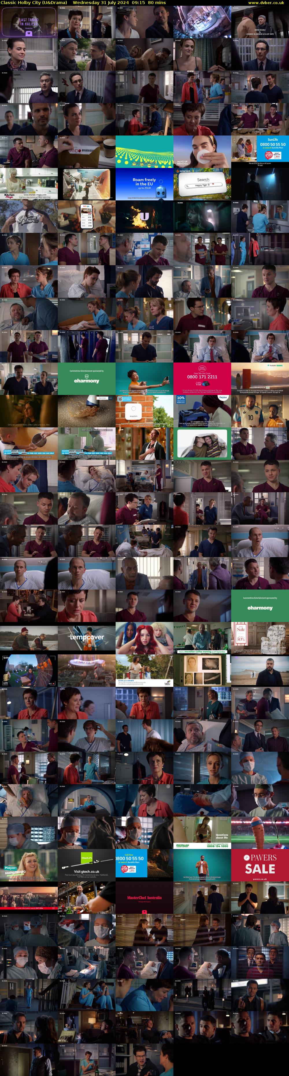 Classic Holby City (U&Drama) Wednesday 31 July 2024 09:15 - 10:35