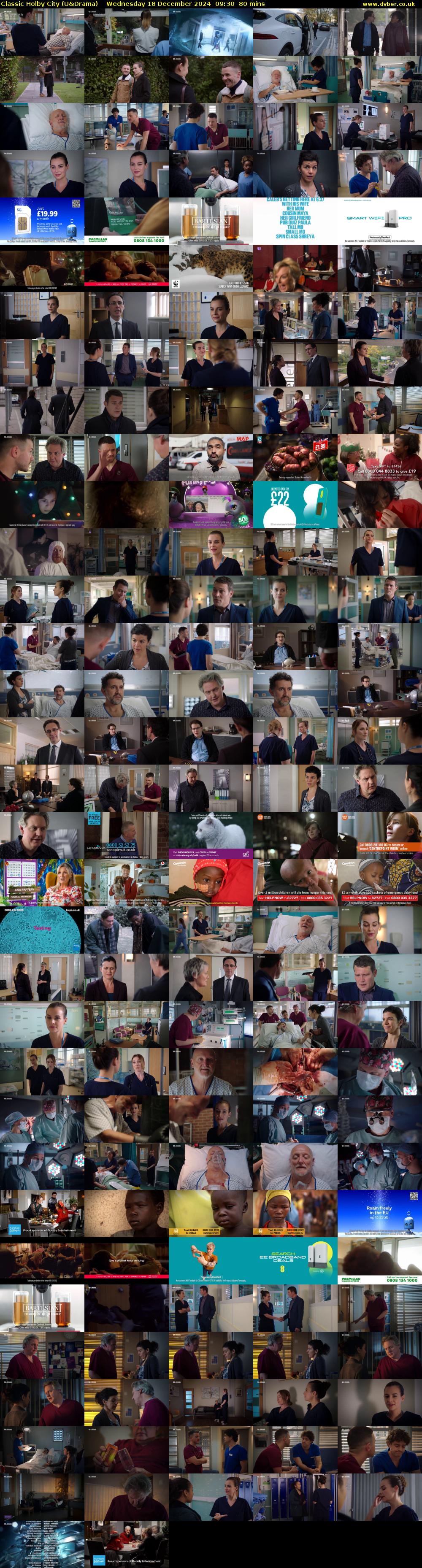 Classic Holby City (U&Drama) Wednesday 18 December 2024 09:30 - 10:50