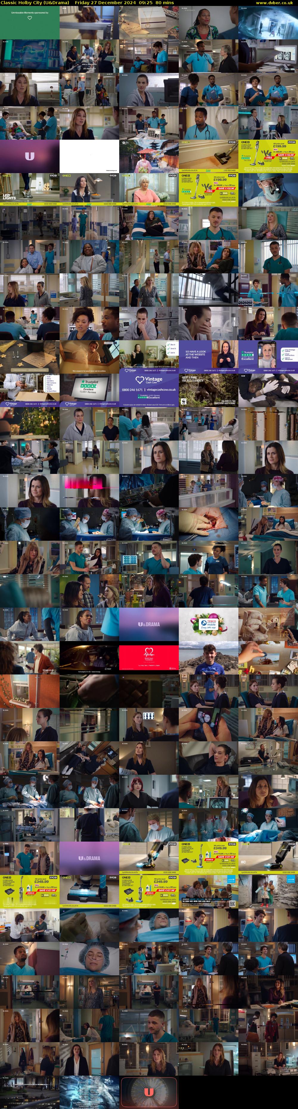 Classic Holby City (U&Drama) Friday 27 December 2024 09:25 - 10:45
