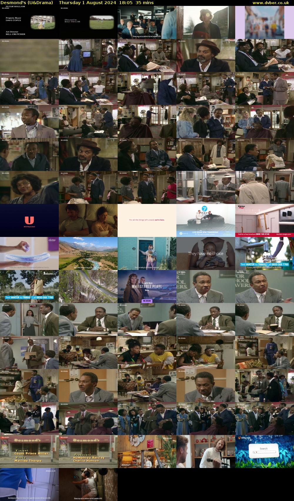 Desmond's (U&Drama) Thursday 1 August 2024 18:05 - 18:40