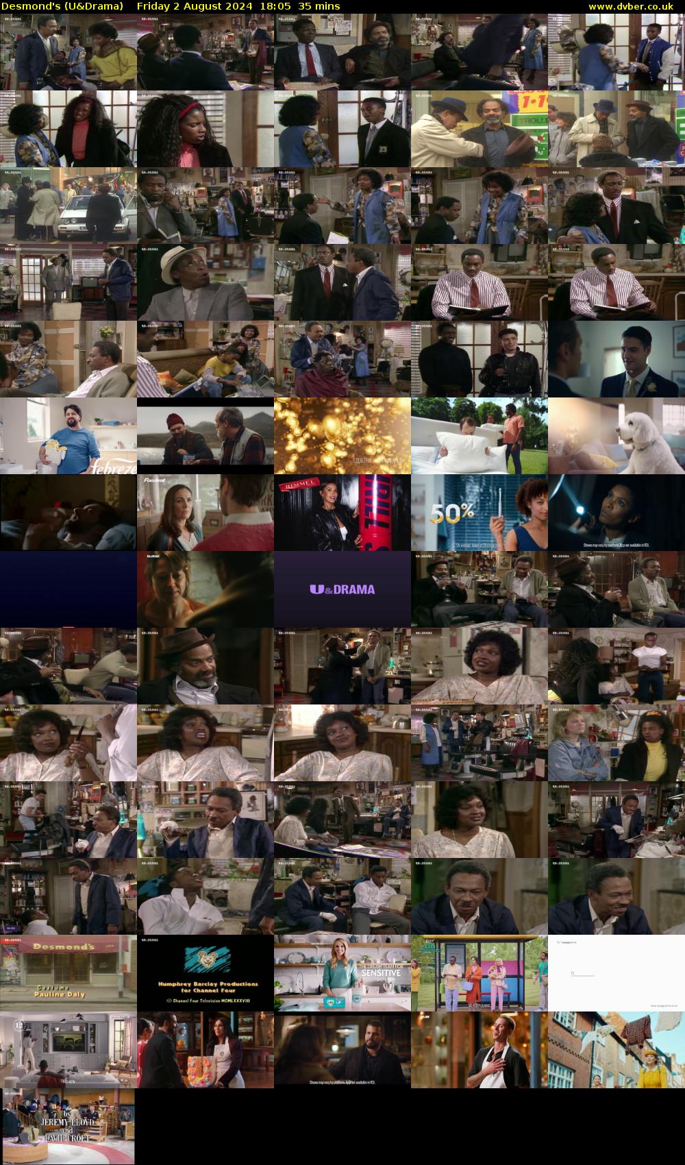 Desmond's (U&Drama) Friday 2 August 2024 18:05 - 18:40