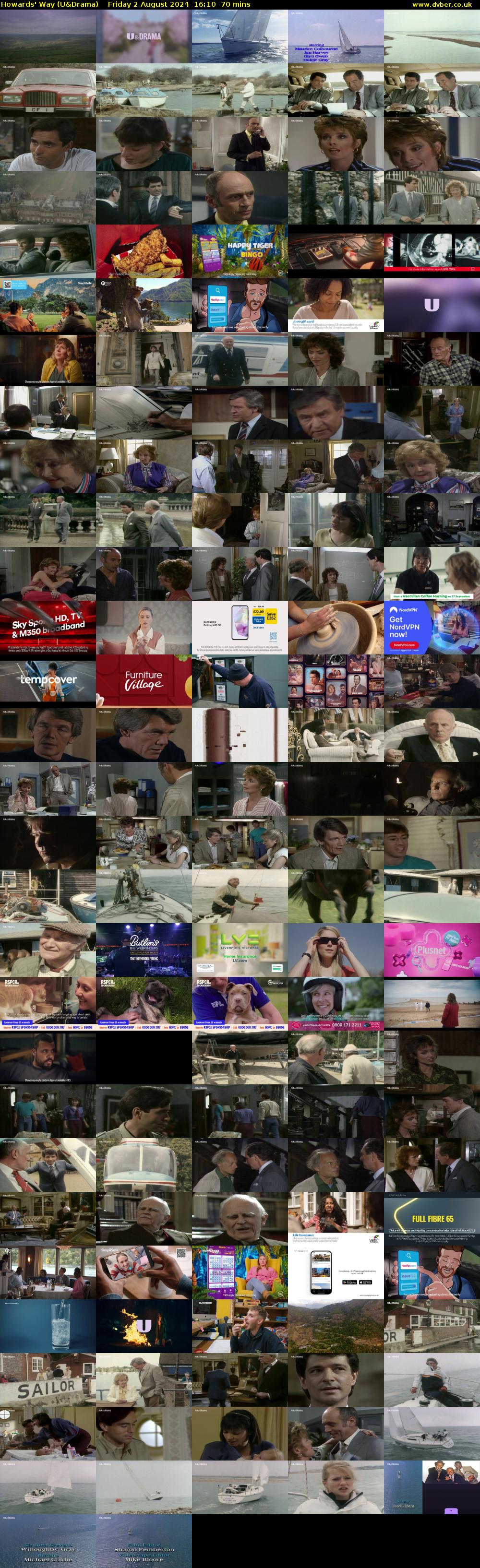 Howards' Way (U&Drama) Friday 2 August 2024 16:10 - 17:20