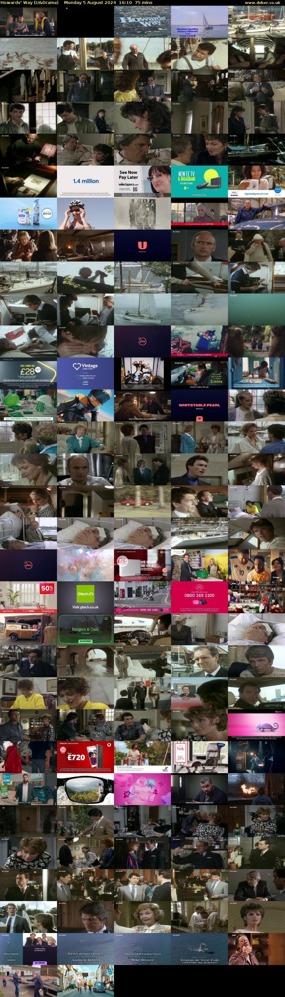 Howards' Way (U&Drama) Monday 5 August 2024 16:10 - 17:25