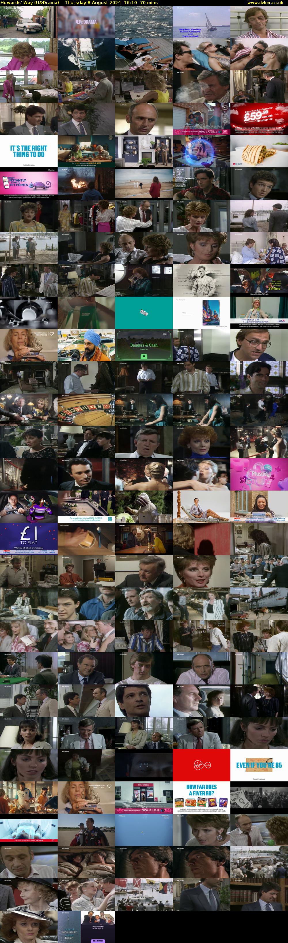 Howards' Way (U&Drama) Thursday 8 August 2024 16:10 - 17:20