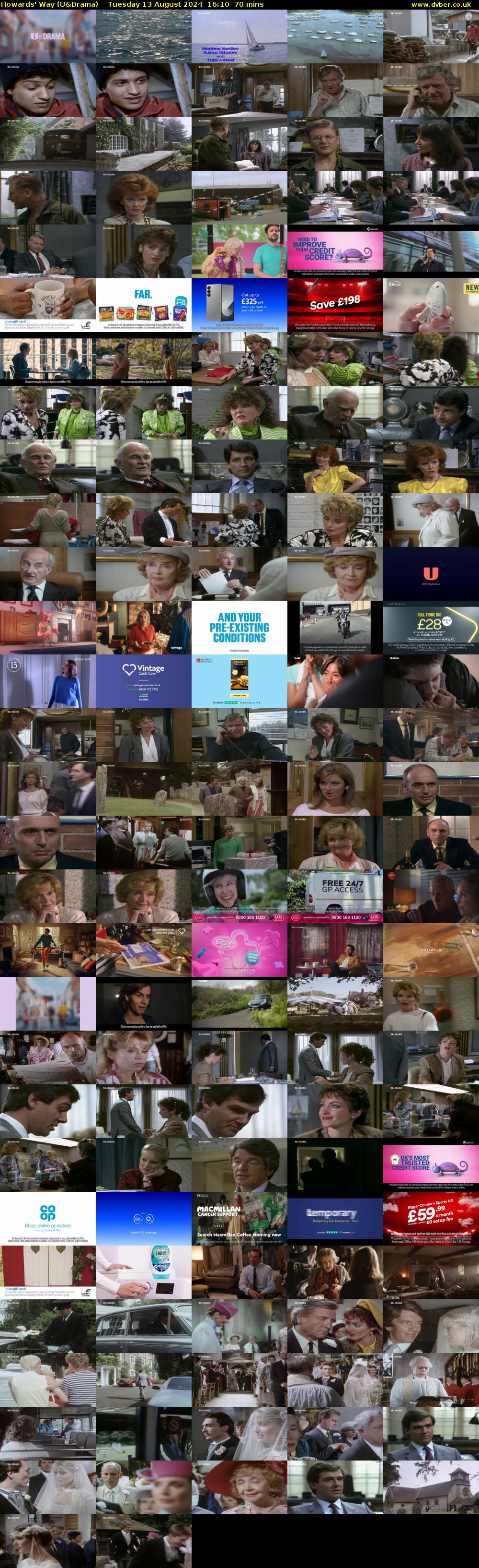 Howards' Way (U&Drama) Tuesday 13 August 2024 16:10 - 17:20