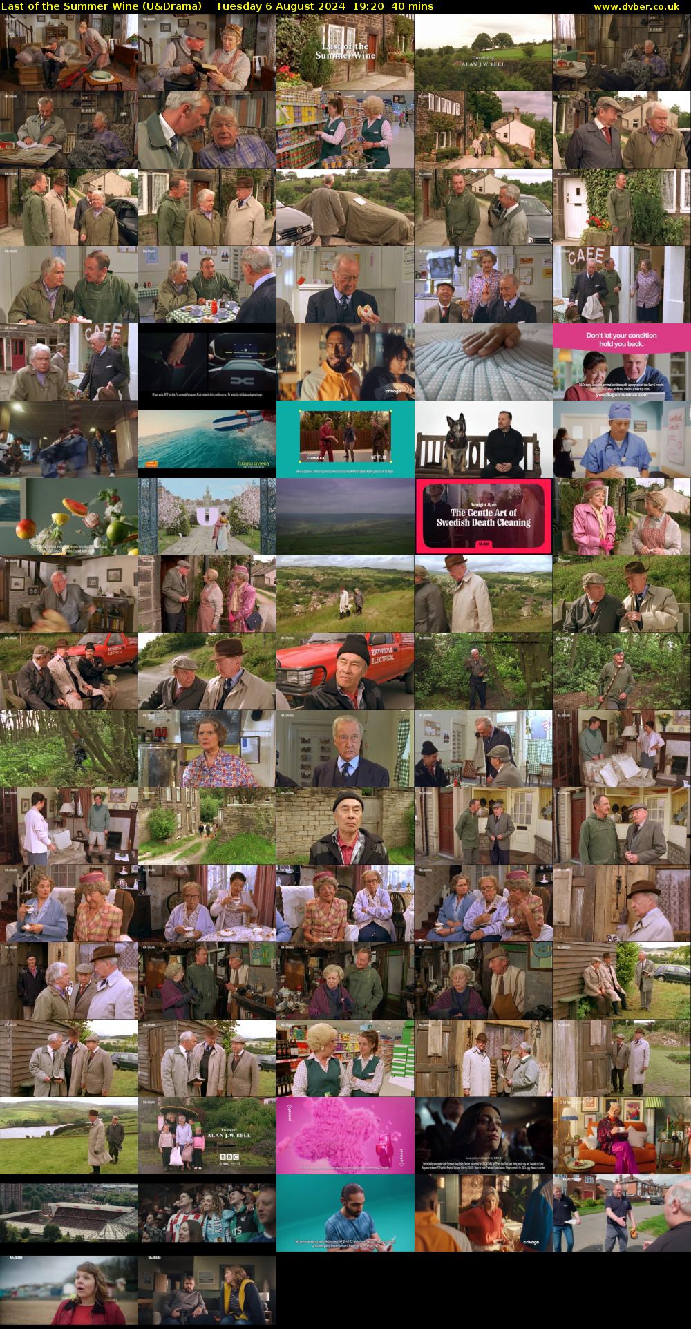 Last of the Summer Wine (U&Drama) Tuesday 6 August 2024 19:20 - 20:00