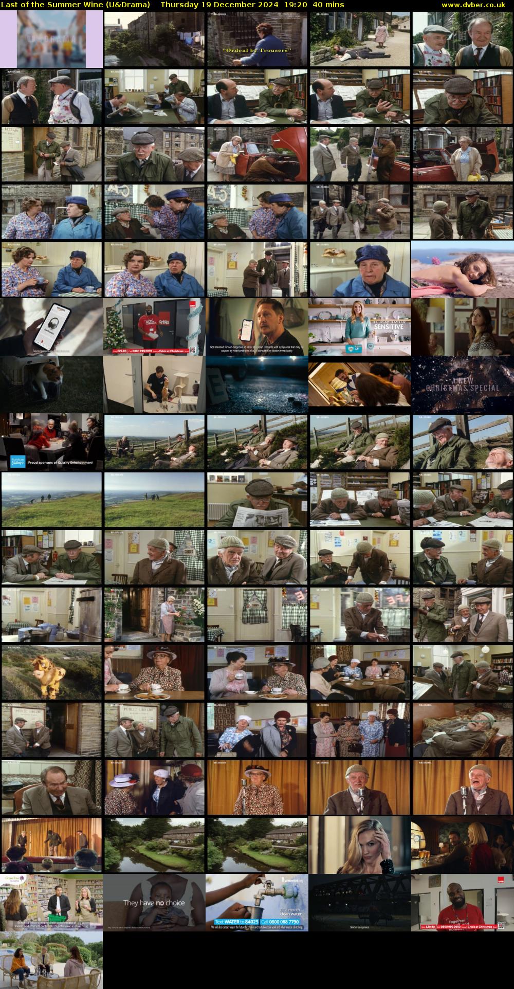 Last of the Summer Wine (U&Drama) Thursday 19 December 2024 19:20 - 20:00