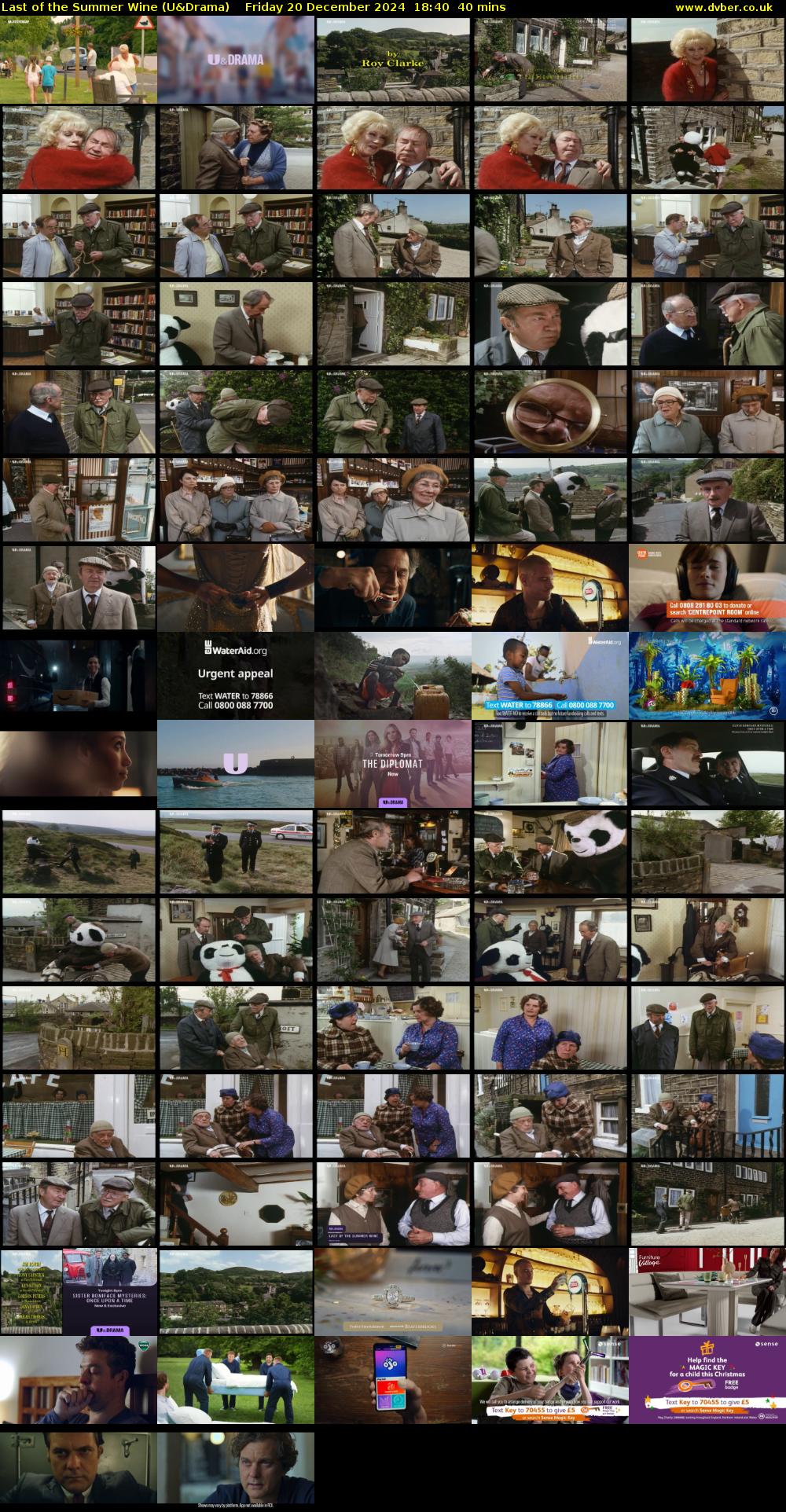 Last of the Summer Wine (U&Drama) Friday 20 December 2024 18:40 - 19:20