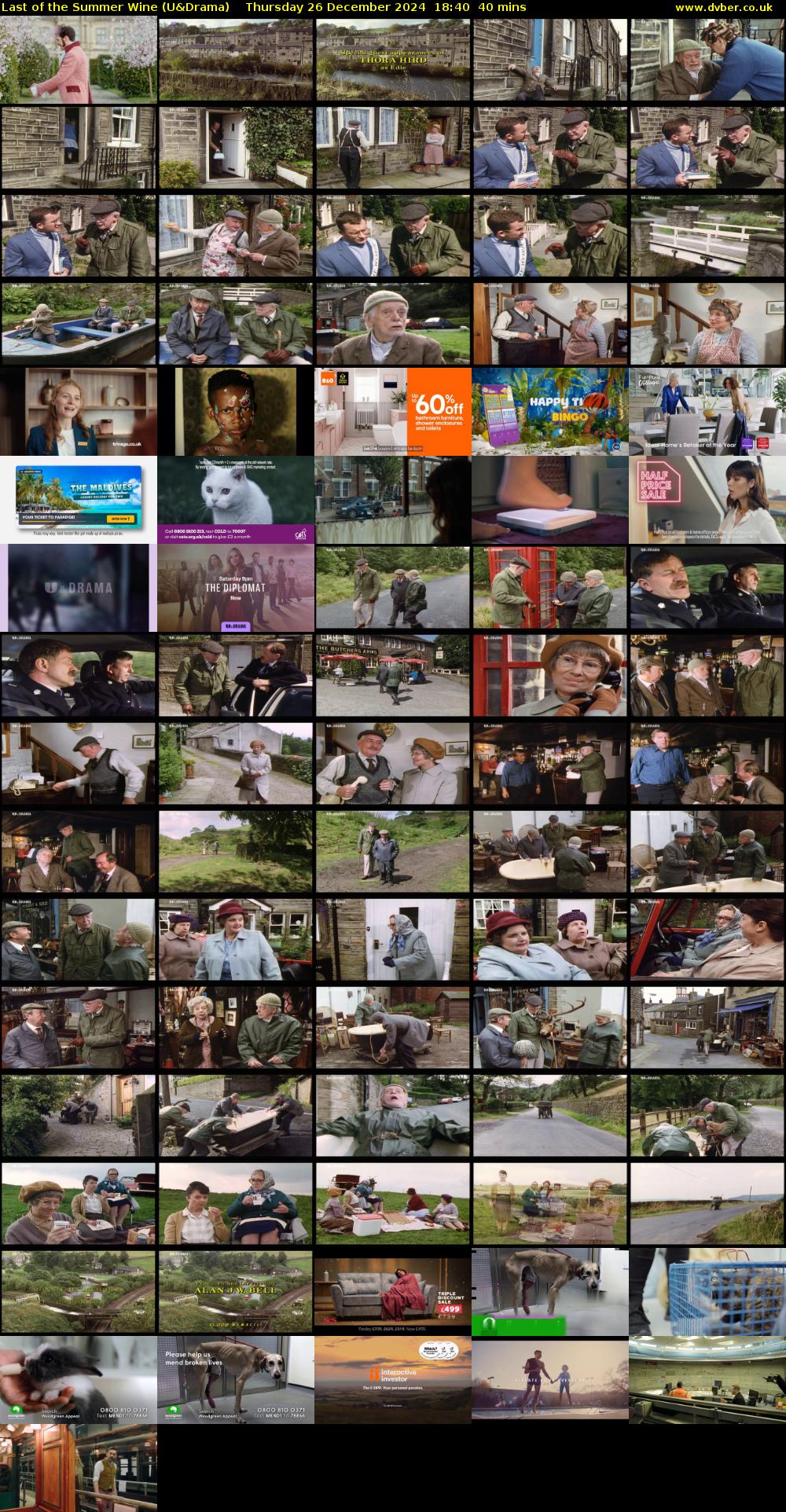 Last of the Summer Wine (U&Drama) Thursday 26 December 2024 18:40 - 19:20