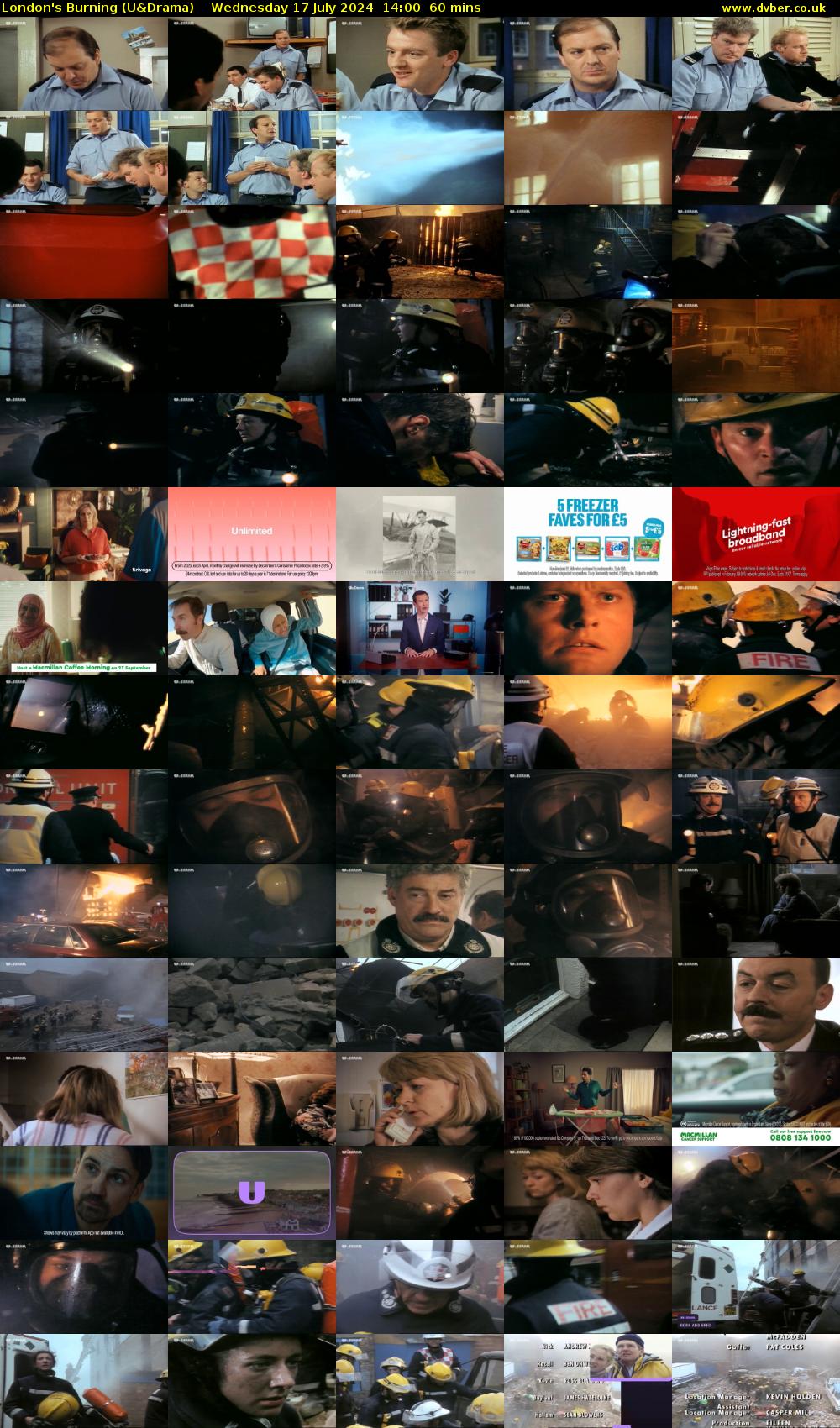 London's Burning (U&Drama) Wednesday 17 July 2024 14:00 - 15:00