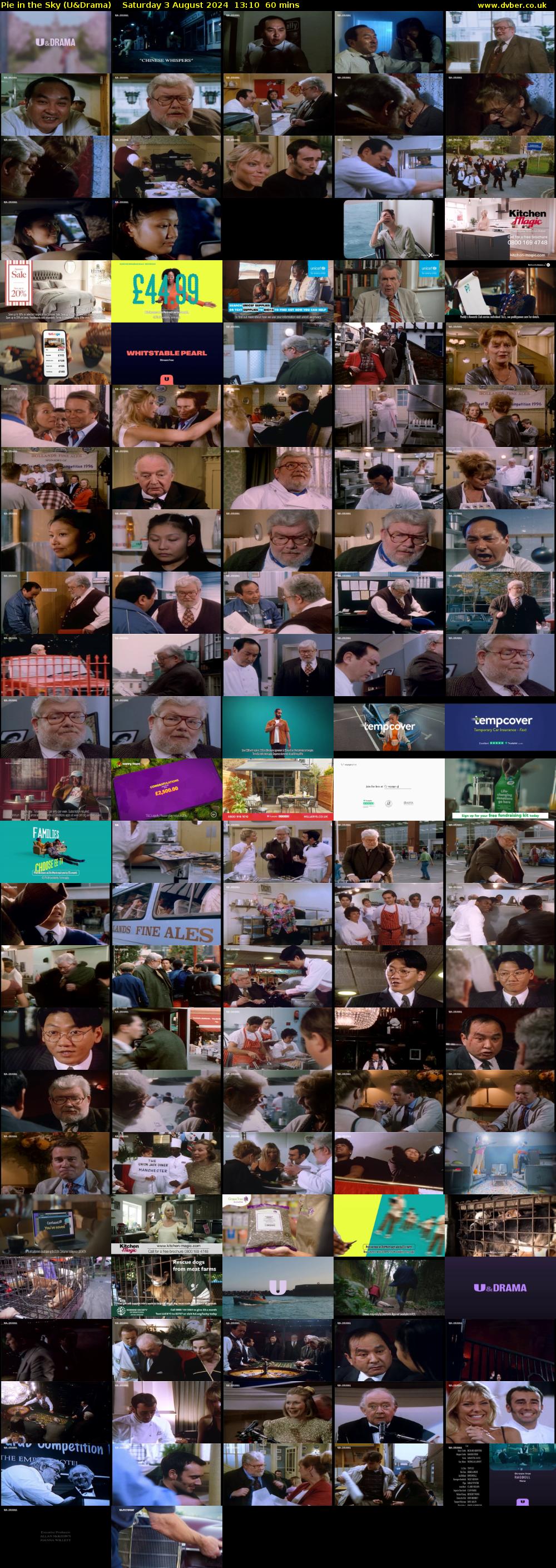 Pie in the Sky (U&Drama) Saturday 3 August 2024 13:10 - 14:10