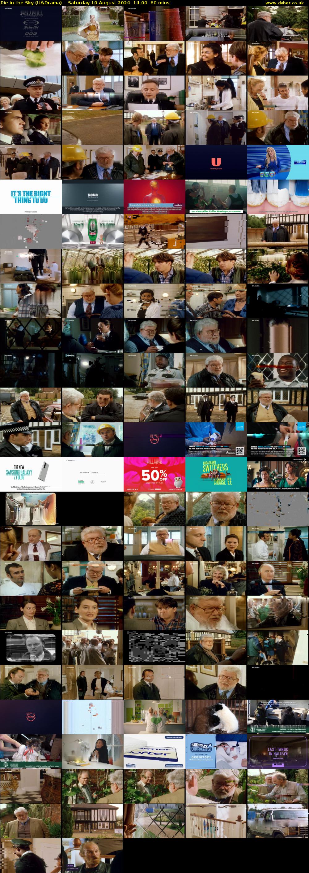 Pie in the Sky (U&Drama) Saturday 10 August 2024 14:00 - 15:00