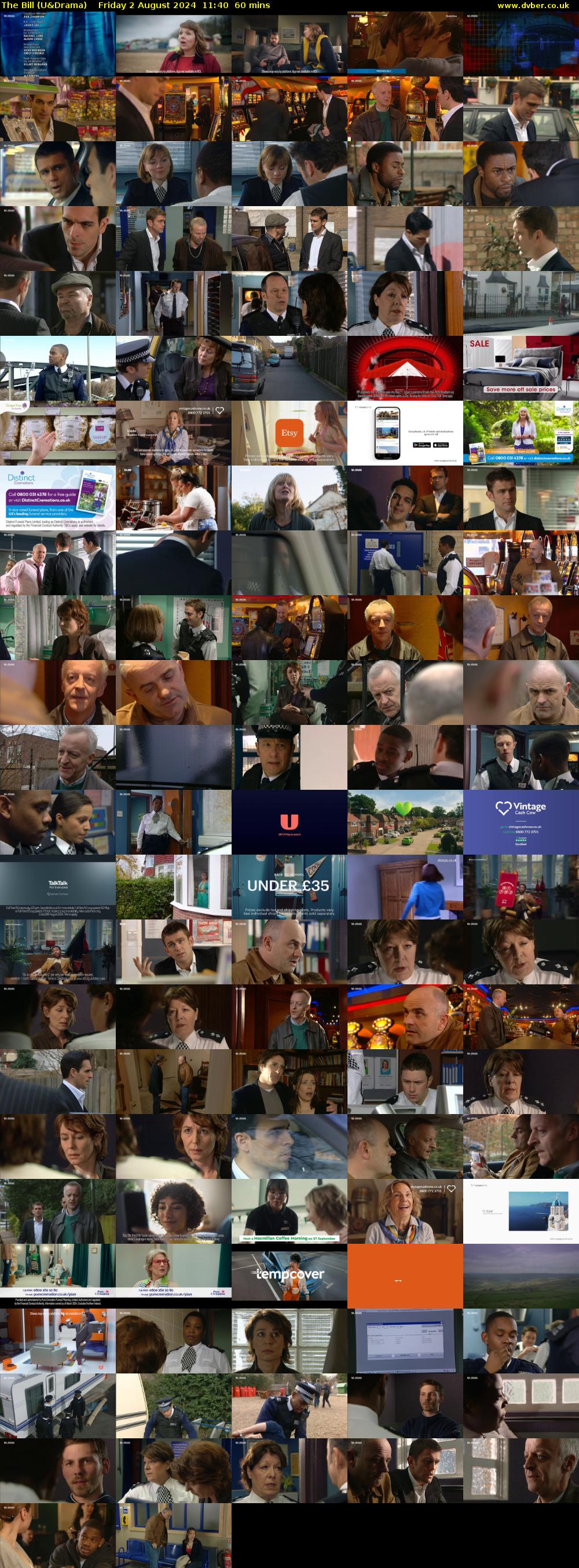 The Bill (U&Drama) Friday 2 August 2024 11:40 - 12:40