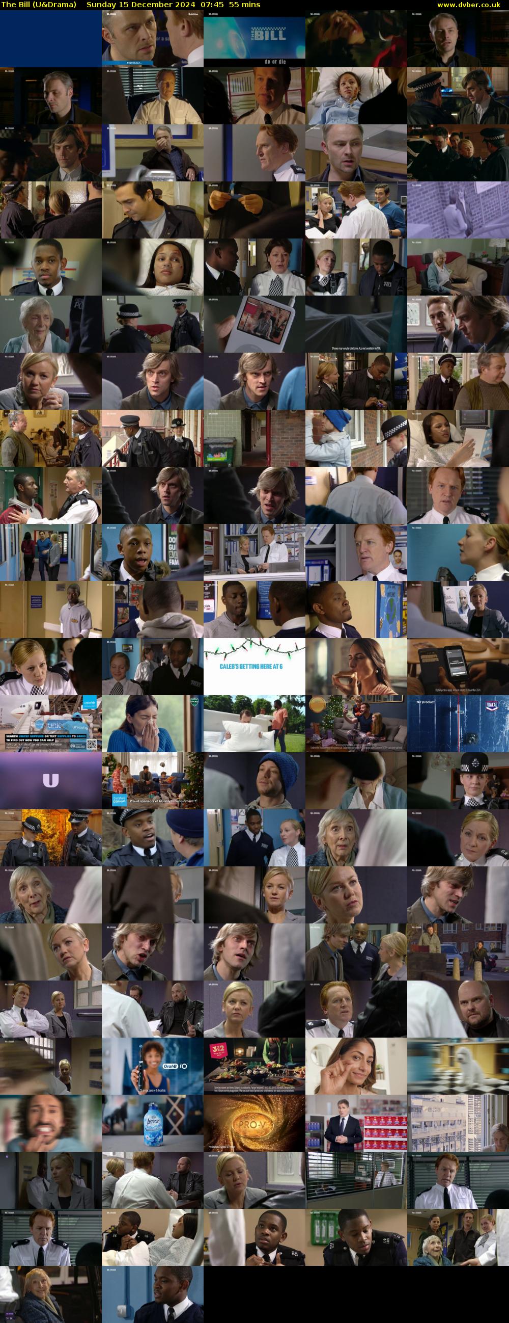 The Bill (U&Drama) Sunday 15 December 2024 07:45 - 08:40