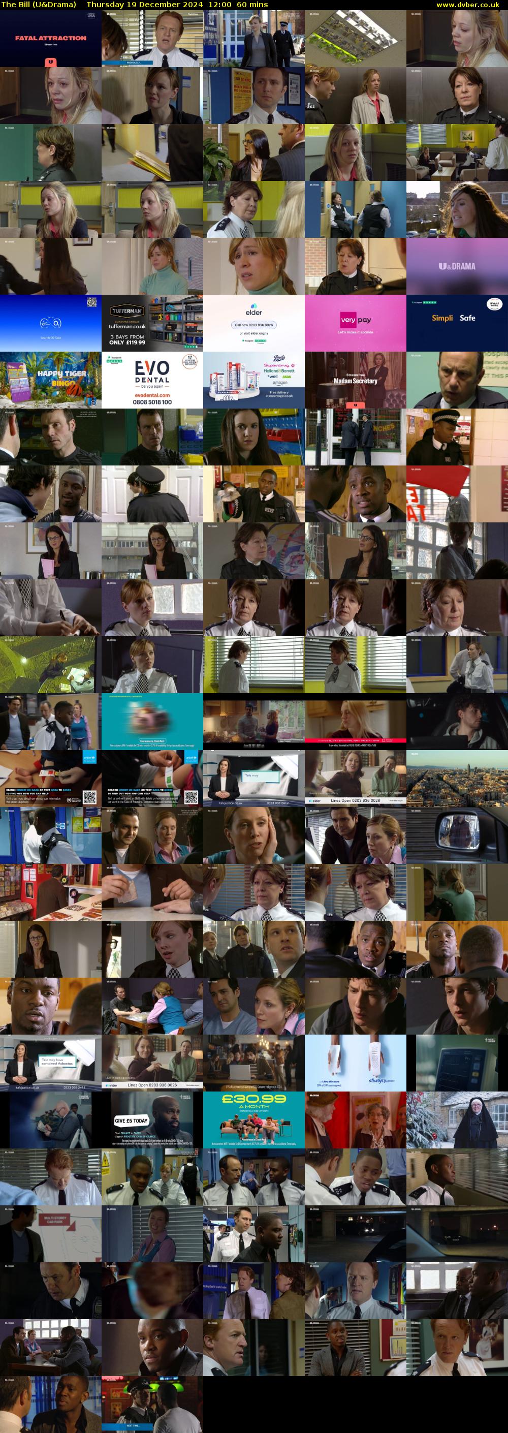 The Bill (U&Drama) Thursday 19 December 2024 12:00 - 13:00
