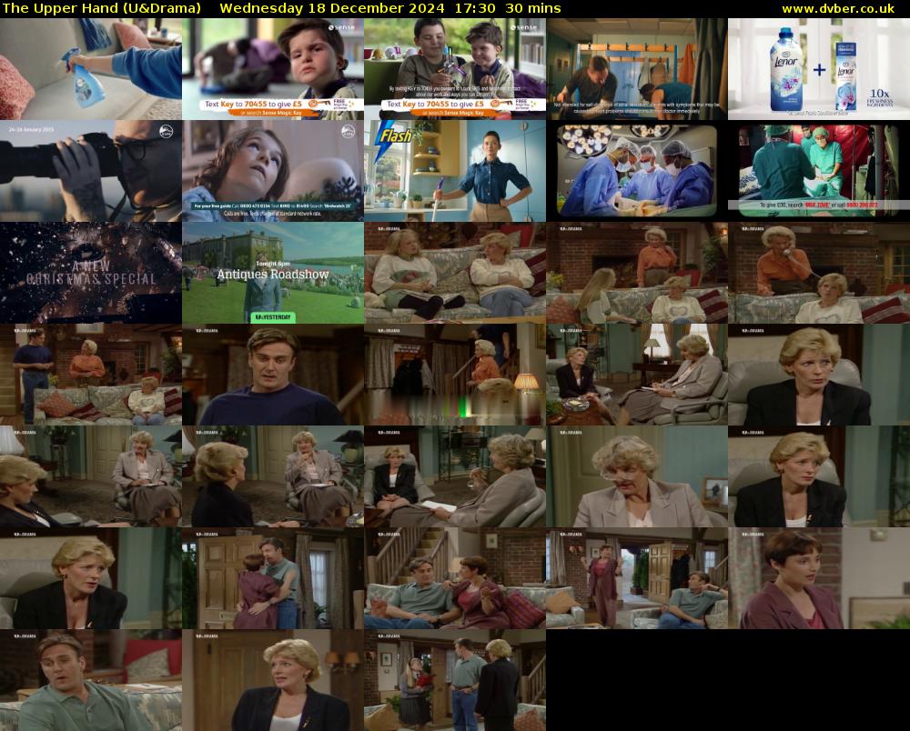 The Upper Hand (U&Drama) Wednesday 18 December 2024 17:30 - 18:00