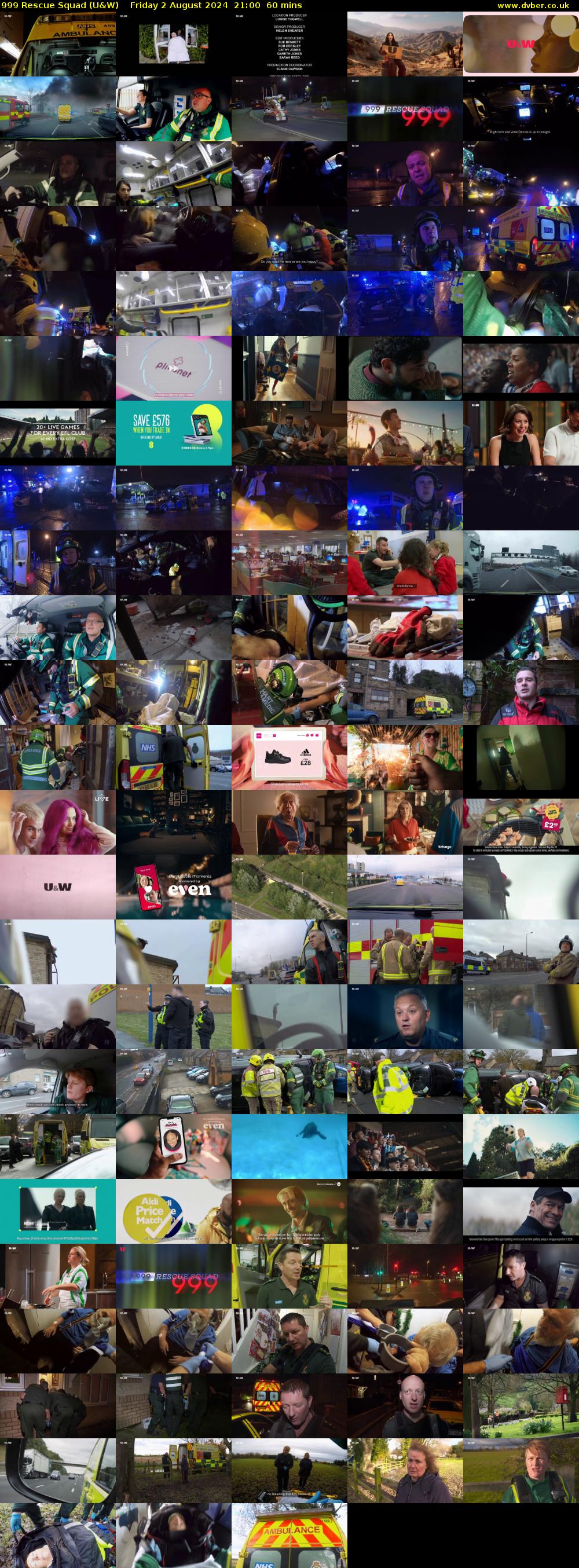 999 Rescue Squad (U&W) Friday 2 August 2024 21:00 - 22:00