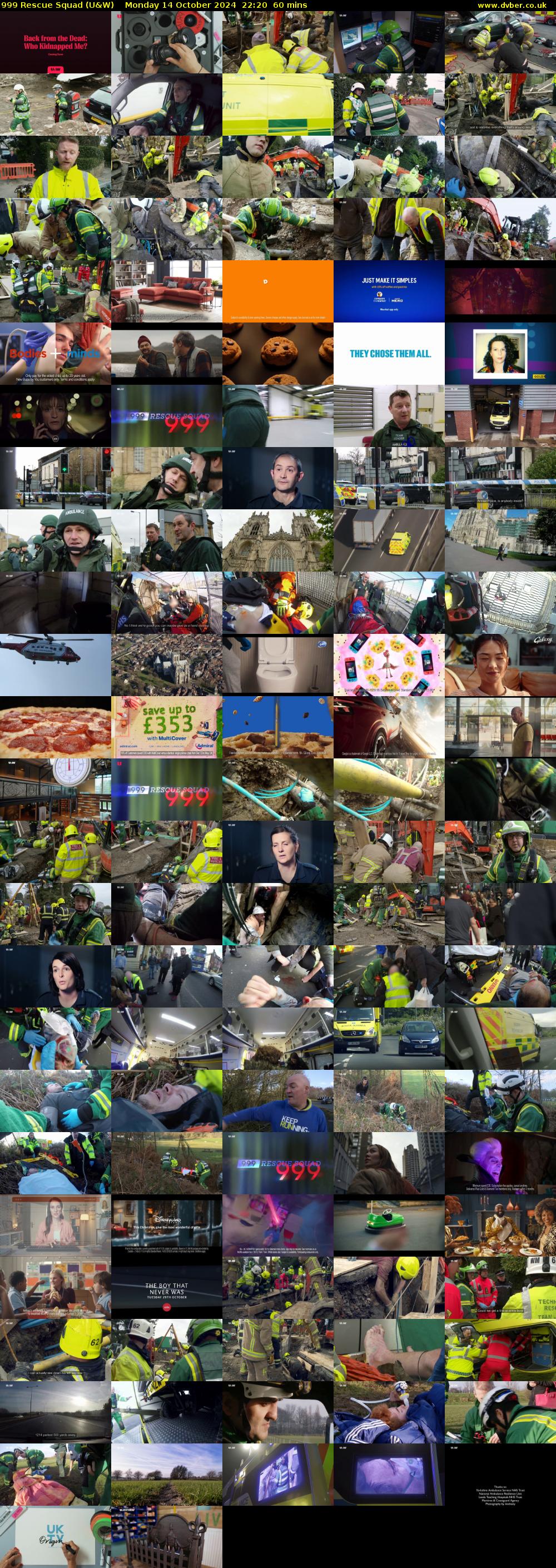999 Rescue Squad (U&W) Monday 14 October 2024 22:20 - 23:20