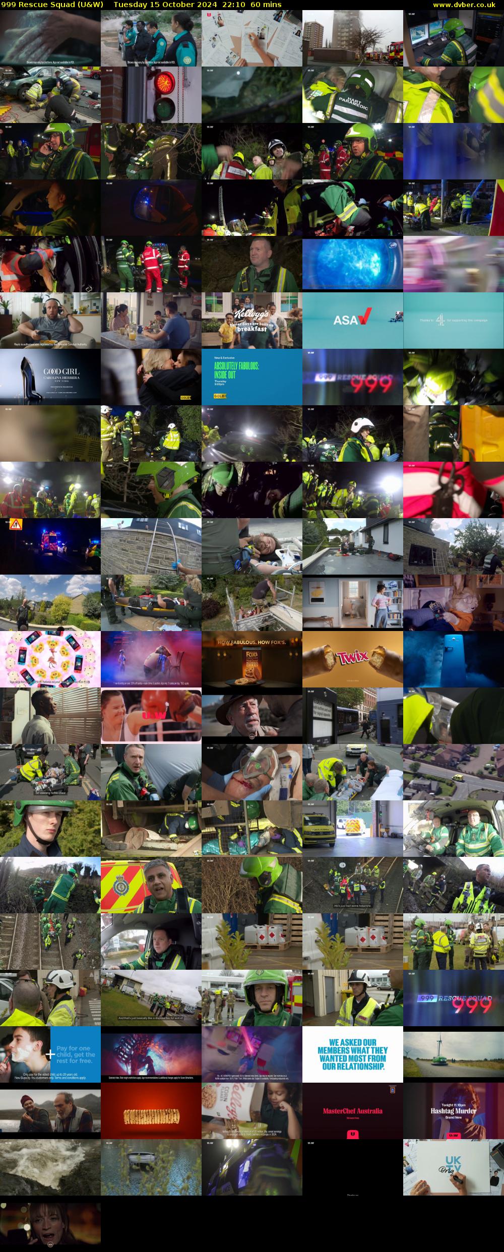 999 Rescue Squad (U&W) Tuesday 15 October 2024 22:10 - 23:10
