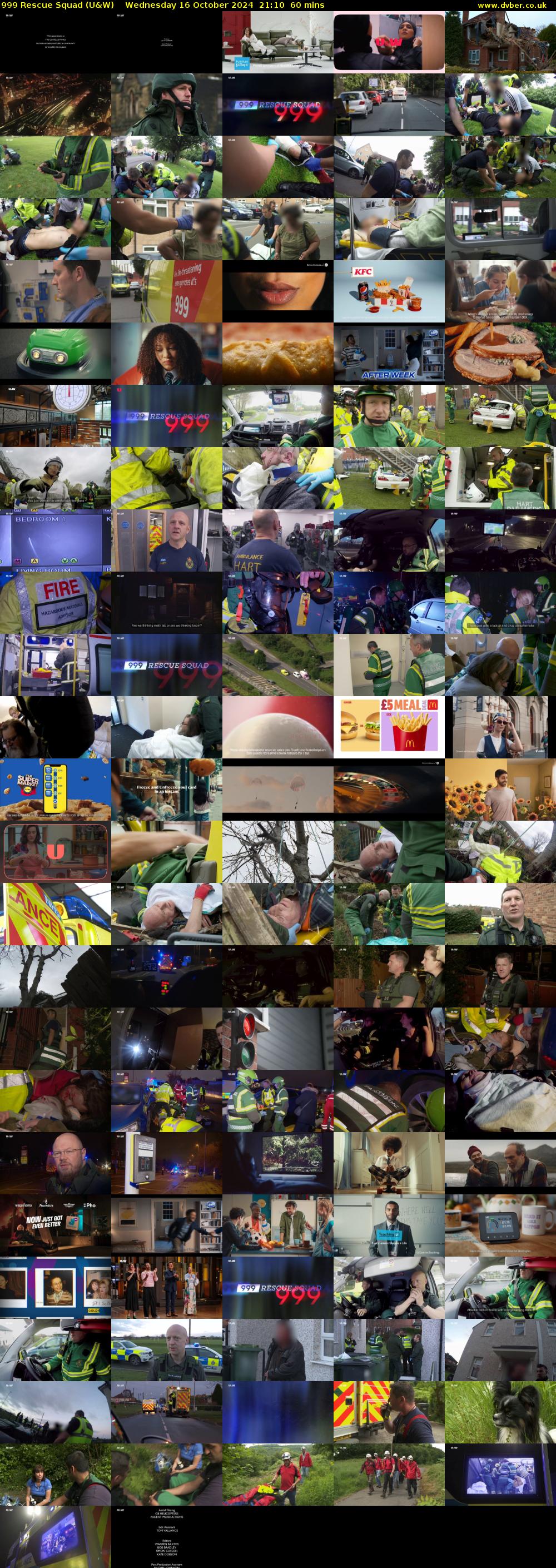 999 Rescue Squad (U&W) Wednesday 16 October 2024 21:10 - 22:10