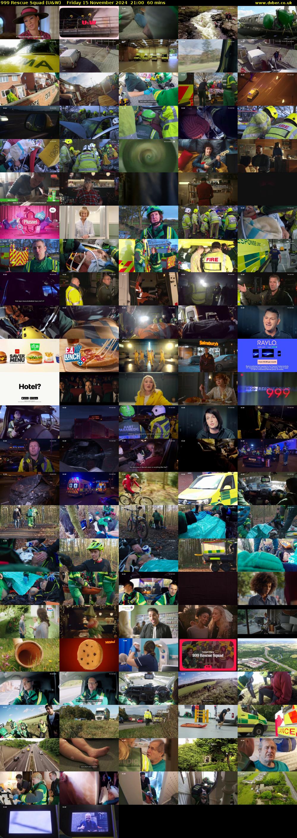 999 Rescue Squad (U&W) Friday 15 November 2024 21:00 - 22:00