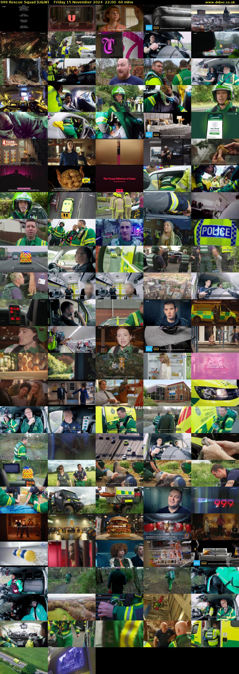 999 Rescue Squad (U&W) Friday 15 November 2024 22:00 - 23:00