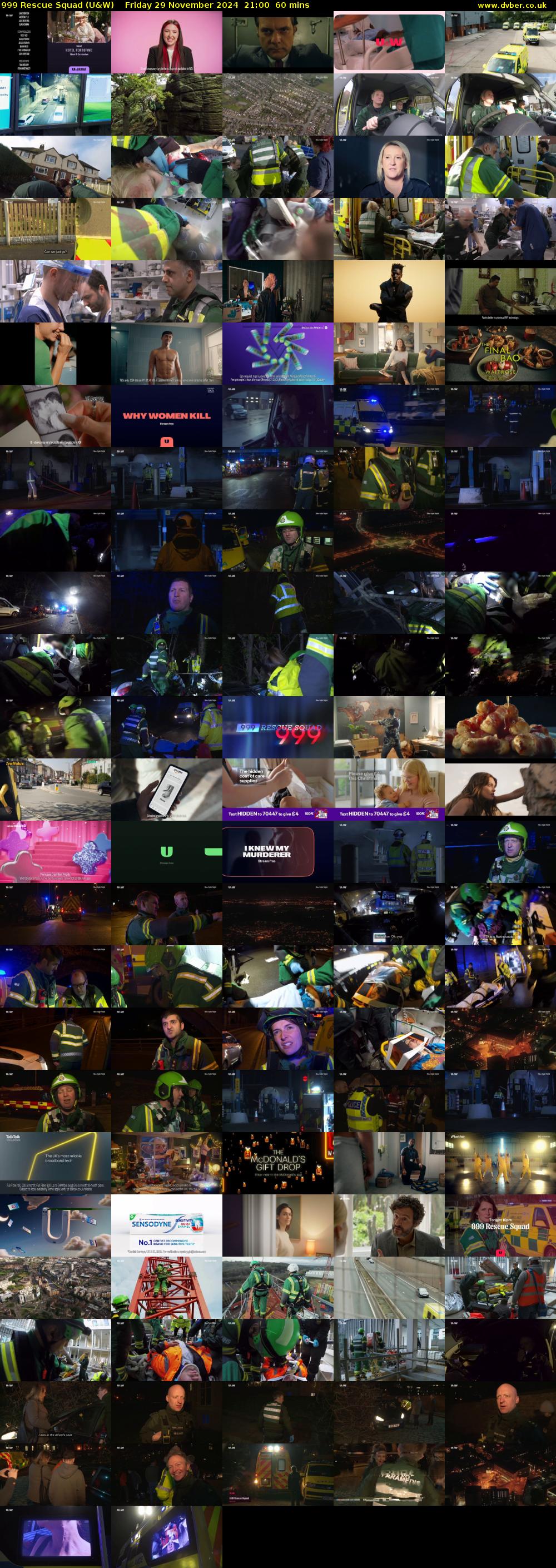 999 Rescue Squad (U&W) Friday 29 November 2024 21:00 - 22:00